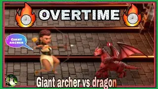 Giant archer Vs dragon || Castle crush