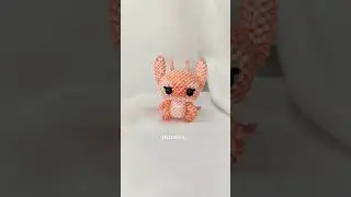 стич из бисера амигуруми #amigurumi  #амигурумиизбисера #бисероплетение #beading #стич #амигуруми