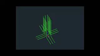 3D Main Bar Reinforcement Details of a single Footing.