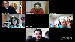 Jail Court Judge's Zoom Meeting