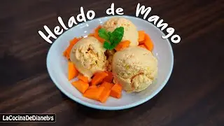 Helado De Mango 🥭 Con Solo 4 Ingredientes