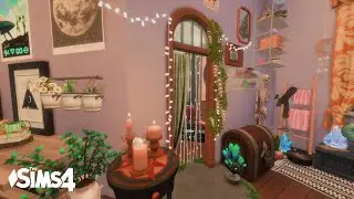 Cozy Modern Plant Witch Apartment 🧙🏻‍♀️🌿🔮  | The Sims 4  | The Sims 4 Speed Build 🏡