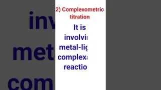 Types of titration in chemistry | #chemistry #titration
