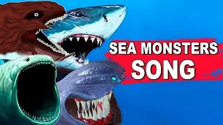Bloop Vs Megalodon Vs El Gran Maja Vs Julia RAP SONG Sea monsters battle