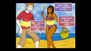 Mario Beach Girls Transformation (My comic)(ORIGINAL)
