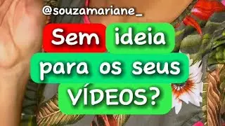 Sem ideia de tema para os seus videos ? Saiba como nunca ficar sem conteúdo para os seus vídeos