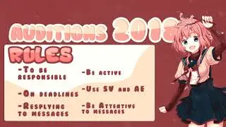 Shining Diamond Studios - Audition 2018 (Read description)