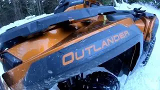 Winter Drift - Can Am Outlander 1000R LTD - GoPro Hero 6 - 240FPS
