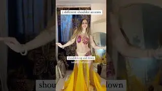 3 Different Shoulder Accents in Belly Dance - Tutorial 