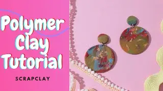 Polymer Clay | Tutorial | Scrap Clay | Two Pairs | Slab | Colorful | Foil