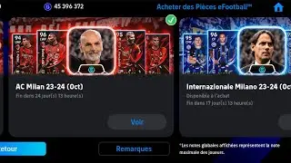 Efootball Packs  Parties #2 sur efootball 2023 Mobile
