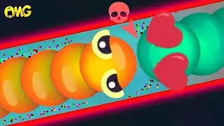 snake.io🐍orange snake skin🐍orange snake party,Zero to Hero gameplay Snake Struggle