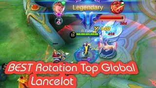 Best Rotation From top global Lancelot | mobile legends