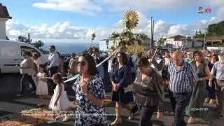 Procissão de Nª Srª dos Milagres da Serreta-Terceira, percurso acima da igreja (2024-09-08)
