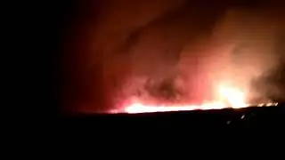 Пожары в Хабаровском крае, горят поля.