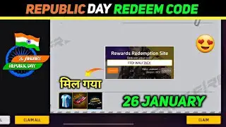 26 January Redeem Code Free Fire 🔥- Republic Day Redeem Code Today | Free Fire Redeem Code kya hai