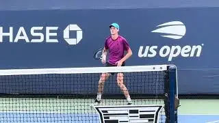 Sinner practice US Open 2024