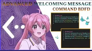 ADVANCED WELCOME SYSTEM COMMANDS | BDFD TUTORIAL | WELCOME SYSTEM | Bot Designer