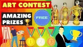 Free Online Art Competition 2023🎁Win Amazing Art Prizes🏆🥇Online Drawing Competition 2023 Free Entry🤩