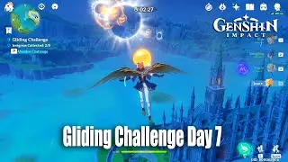 Genshin Impact - Gliding Challenge Day 7 Gameplay Guide Leap of Faith - Event Ending