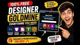 FREE Photoshop Assets, Mockups & AI Tools! | Hidden Websites for Designers