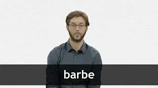 How to pronounce BARBE in French