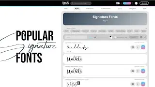 Popular Signature Fonts | fontspace | Design Easy | Bangla Tutorial | Design Tips
