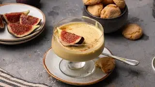Classic Zabaglione With Figs and Amaretti Recipe