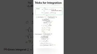 Tricks for Integration #maths #mathslover #education #mathsisfun #shorts