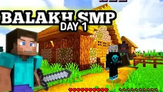 Minecraft balakh smp day 1 😱 | youtubers smp in hindi