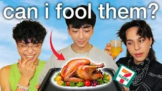 I brought ONLY Japanese Convenience Store Food to CHRISTMAS DINNER
