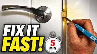 How to Fix a Door that Wont Latch - Easy Fix Anyone Can Do