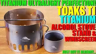 Titanium Ultralight PERFECTION! - Toaks Ti Stand - Just Buy One Already...