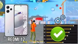 Redmi 12 free fire sensitivity setting ⚙️ | Redmi 12 free fire headshot setting ⚙️