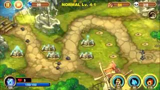 Castle Defense 4-1 Walkthrough, Normal, 3 Stars!
