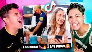 TIK TOK INTENTA NO REIR CHALLENGE con MI HERMANO *LAS PIBAS vs LOS PIBES*