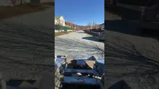 Отсыпка дороги бобкатом
