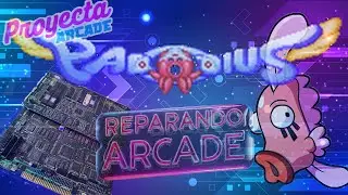 reparación placa parodius KONAMI