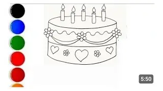 How To Draw A Birthday Cake Easy Step By Step 🎂 Birthday Cake Drawing Easy ||