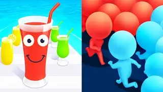 Juice Run 3D ❌ Count Master 3D / Satisfying All Max ASMR Games...