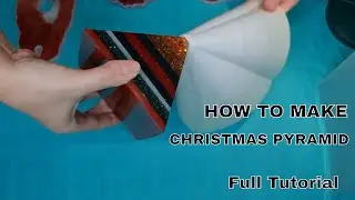 How to make a Christmas pyramid with resin/ CHRISTMAS COLOURS PYRAMID/ full tutorial