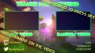 Minecraft Outro Template!! Adobe after effects cs6 + photoshop cc