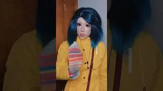 This totally isn’t a sock ☠️ #coraline #cosplay #coralinemovie #laika #makeup