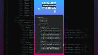 Calculator Animated Background using #HTML and #CSS |  #frontendwebdeveloper #frontenddeveloper