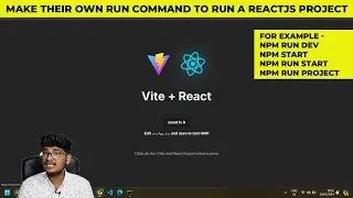How to make their own command to run a ReactJS , NodeJS project