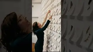 Abstract Artist Emily Newman Contemporary Solo Art Exhibit - documented