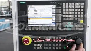 How to load and execute processing program in SIEMENS 808D control system