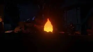 A knight resting by the fire [ Blender 2.93]