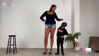 Tall 6ft Girl Height Comparison 4ft Short Man!