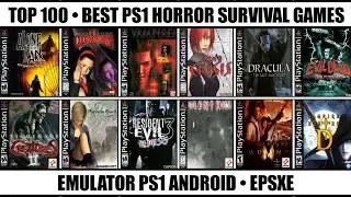 Top 100 Best Horror Games For PS1 | Best PS1 Games | Emulator PS1 Android